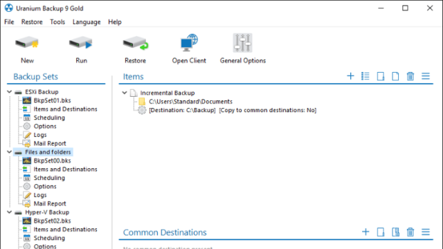 Uranium Backup for Windows 10 Screenshot 1