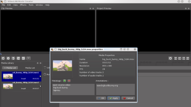 VideoLAN Movie Creator (VLMC) for Windows 11, 10 Screenshot 2