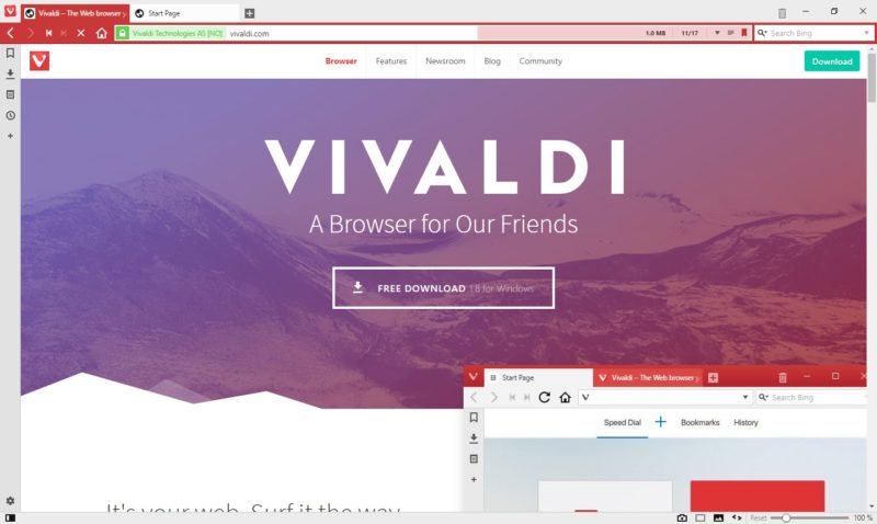 Vivaldi Screenshot 2