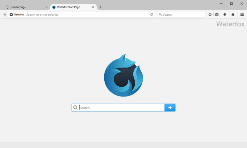 Waterfox Screenshot 1