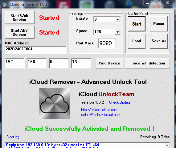 iCloudRemover Screenshot