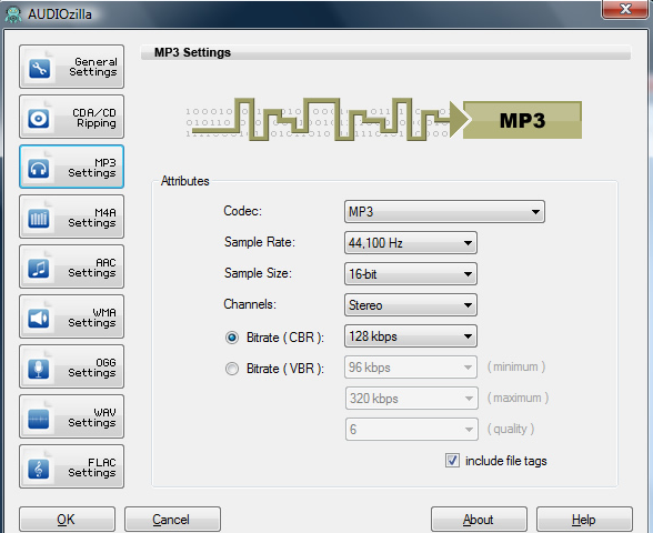 Audiozilla Audio Converter Screenshot 1