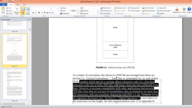 EximiousSoft PDF Editor for Windows 11, 10 Screenshot 1