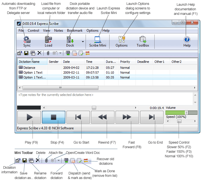 nch express scribe software
