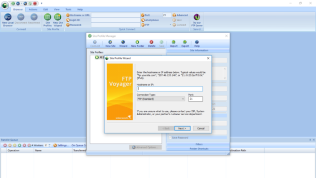 FTP Voyager for Windows 10 Screenshot 1