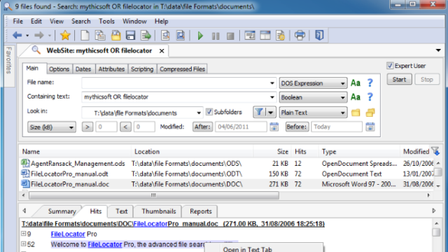 FileLocator for Windows 11, 10 Screenshot 1