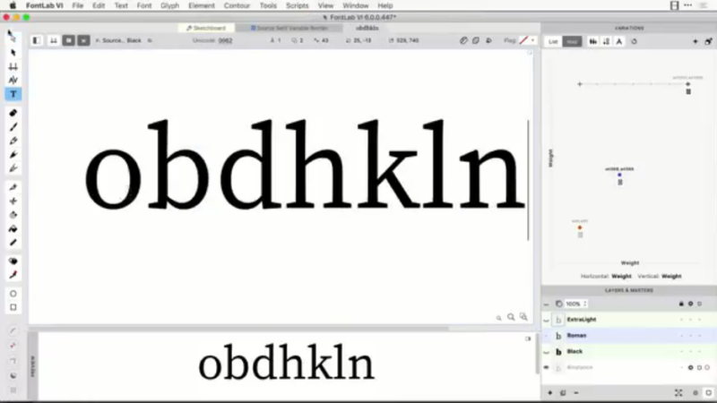 FontLab Screenshot