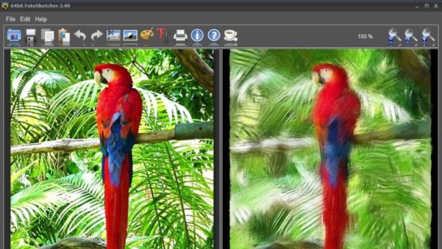FotoSketcher for Windows 11, 10 Screenshot 1