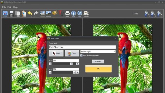 FotoSketcher for Windows 11, 10 Screenshot 3