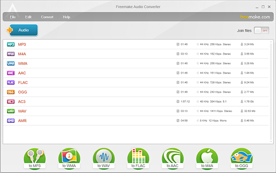 Freemake Audio Converter for Windows 11, 10 Screenshot 2