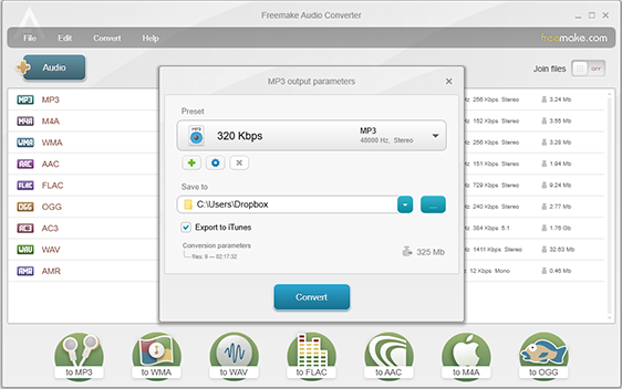 Freemake Audio Converter for Windows 11, 10 Screenshot 3