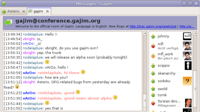 Gajim for Windows 11, 10 Screenshot 1