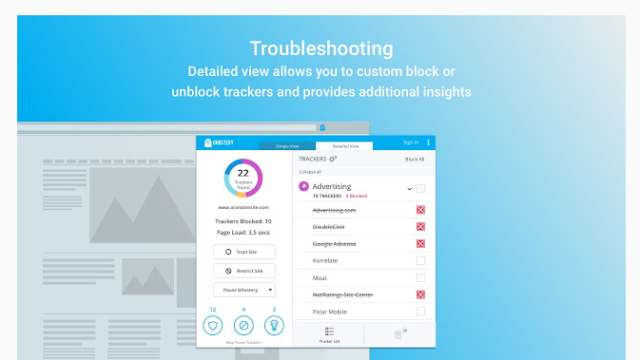 Ghostery for Windows 10 Screenshot 3