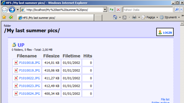 HFS – Http File Server for Windows 11, 10 Screenshot 3