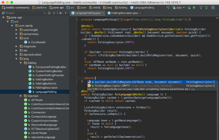 IntelliJ IDEA Screenshot