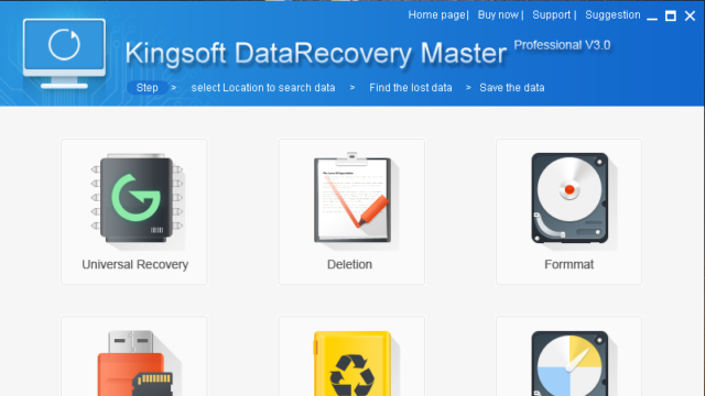 Kingsoft Data Recovery Master for Windows 11, 10 Screenshot 1