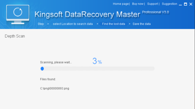 Kingsoft Data Recovery Master for Windows 11, 10 Screenshot 2