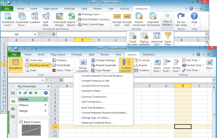 Kutools for Excel Screenshot