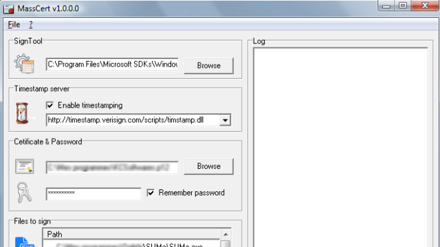 MassCert for Windows 11, 10 Screenshot 1