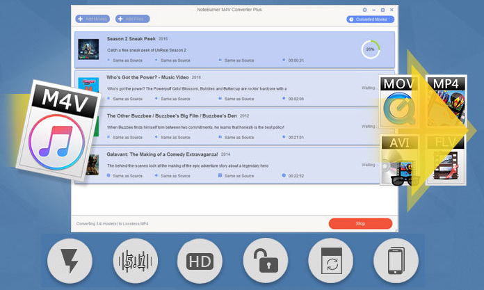 noteburner m4v converter plus for windows serial