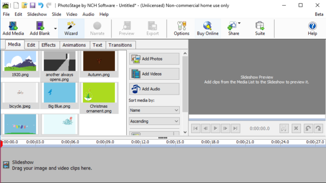 PhotoStage Slideshow Maker for Windows 10 Screenshot 1