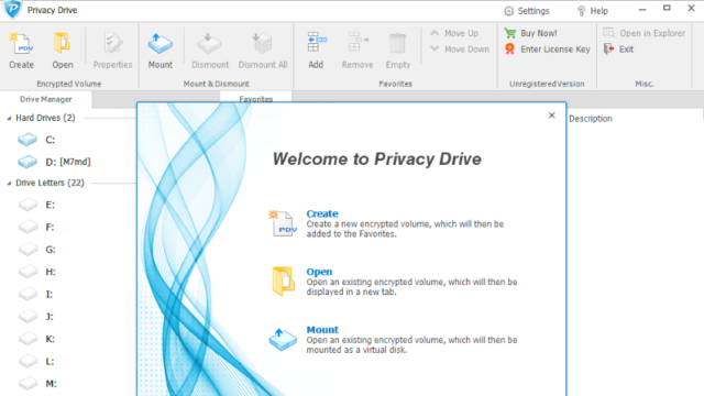 Privacy Drive for Windows 10 Screenshot 1