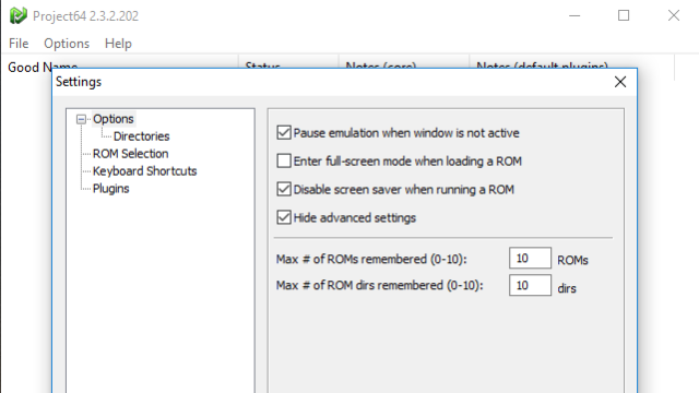 Project64 for Windows 10 Screenshot 2