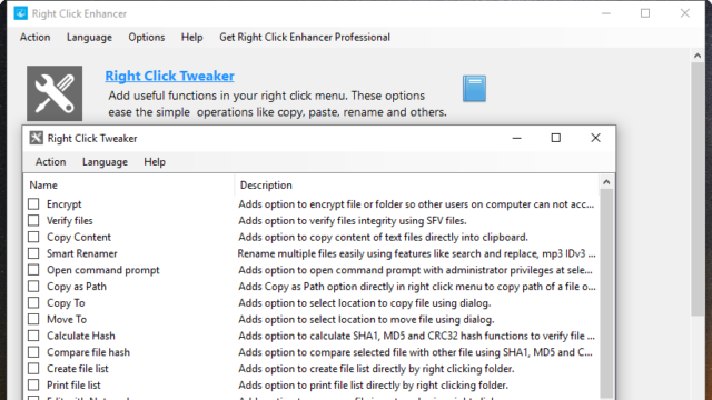 Right Click Enhancer for Windows 10 Screenshot 2