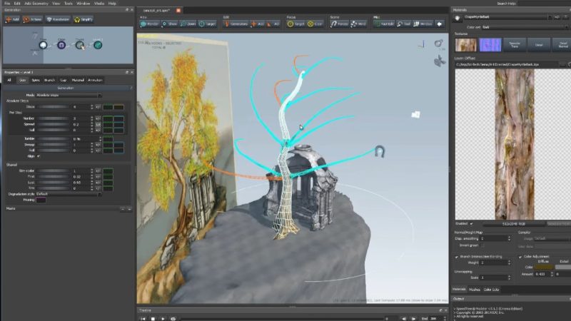 SpeedTree Modeler Screenshot 1