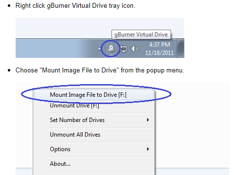 gBurner Virtual Drive for Windows 11, 10 Screenshot 1