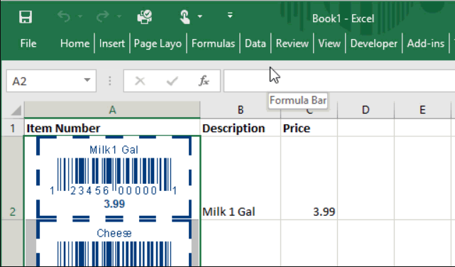 Barcode ActiveX Control Screenshot