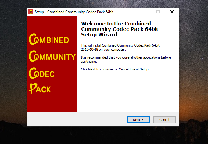 Download Cccp Combined Community Codec Pack 64 32 Bit For Windows 10 Pc Free