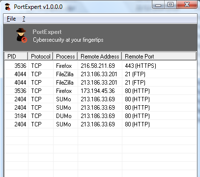 PortExpert for Windows 11, 10 Screenshot 1