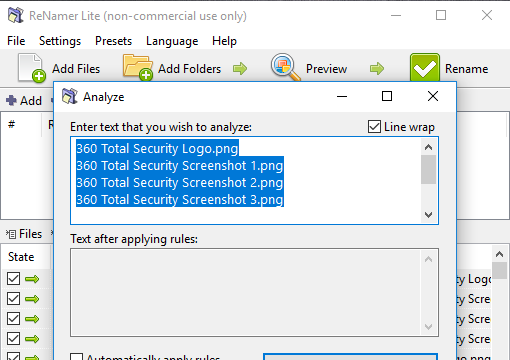 ReNamer for Windows 11, 10 Screenshot 1