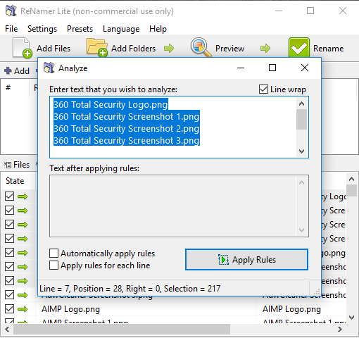 ReNamer Screenshot 1