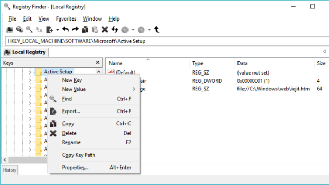 Registry Finder for Windows 10 Screenshot 1