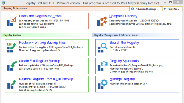 Registry First Aid for Windows 11, 10 Screenshot 1