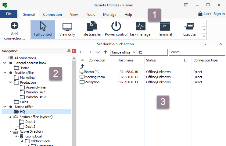 Remote Utilities Viewer Screenshot 1