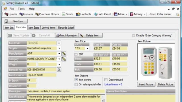 Simply Invoice for Windows 11, 10 Screenshot 2
