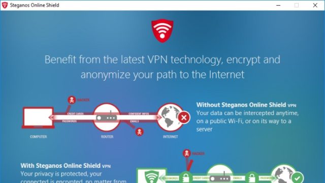 Steganos Online Shield VPN for Windows 11, 10 Screenshot 2