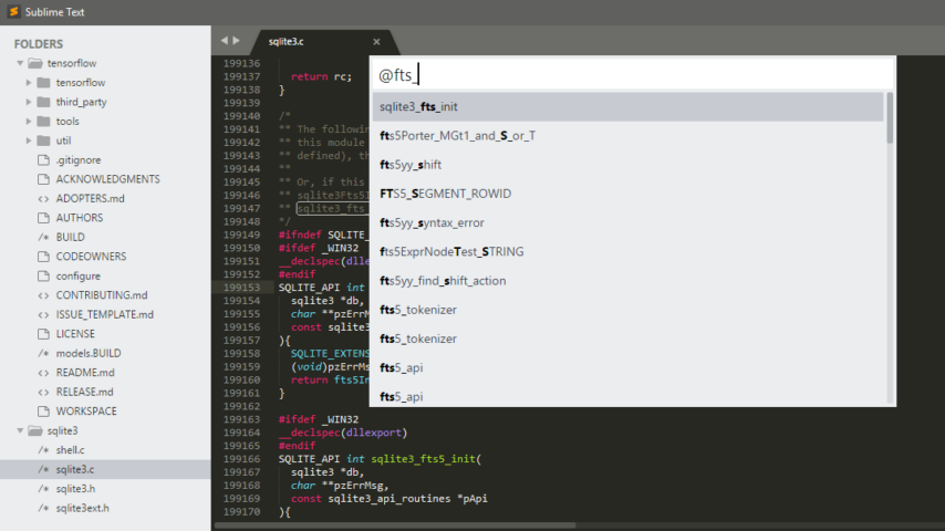 Sublime Text Screenshot 1