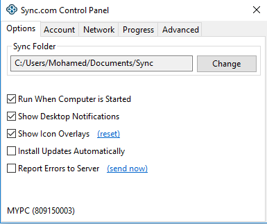 Sync for Windows 10 Screenshot 1