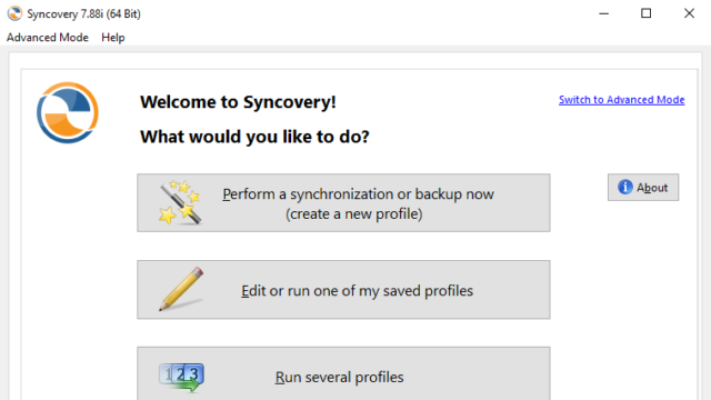 Syncovery for Windows 10 Screenshot 1