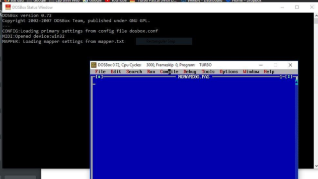 Turbo Pascal (With DOSBox) for Windows 10 Screenshot 2