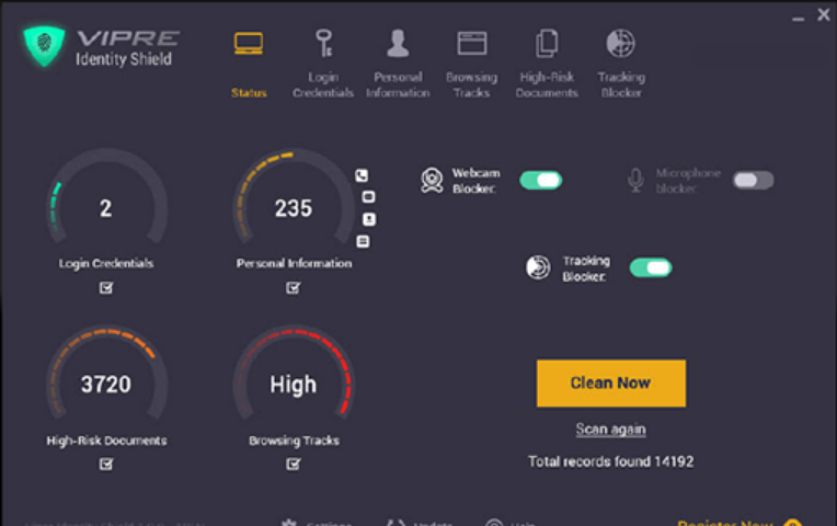 VIPRE Identity Shield Screenshot 1
