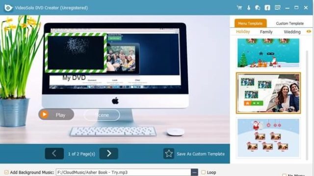 VideoSolo DVD Creator for Windows 10 Screenshot 1