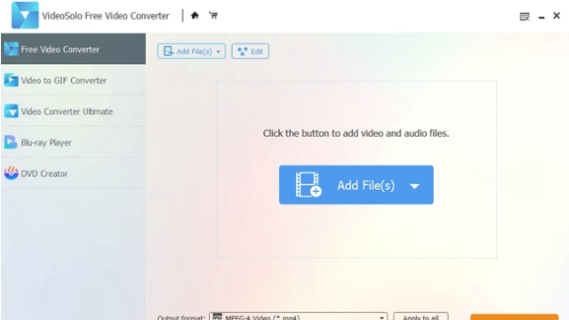 VideoSolo Free Video to GIF Converter for Windows 11, 10 Screenshot 1