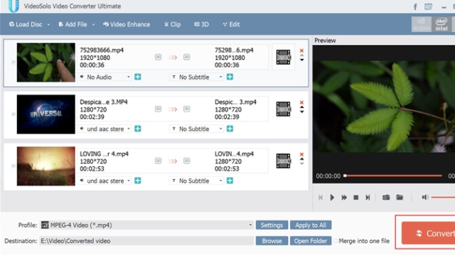 VideoSolo Video Converter Ultimate for Windows 11, 10 Screenshot 1