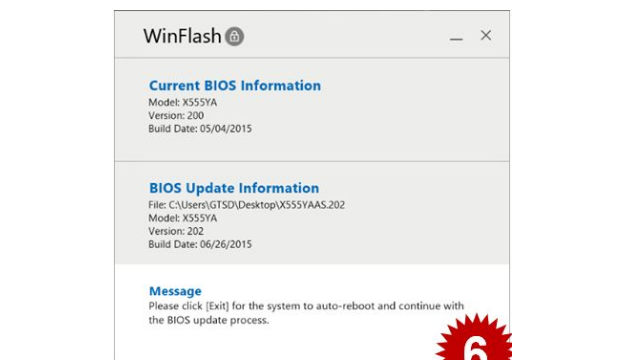 ASUS Winflash for Windows 10 Screenshot 2