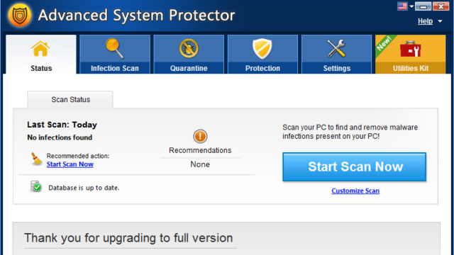 Advanced System Protector for Windows 10 Screenshot 1